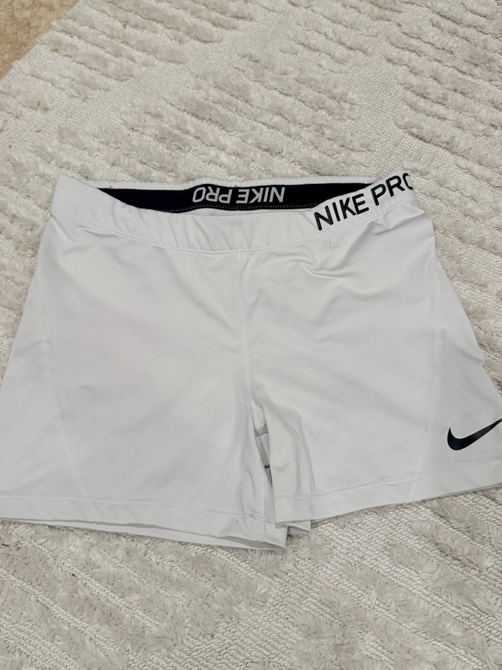 Nike Women's White Athletic Shorts